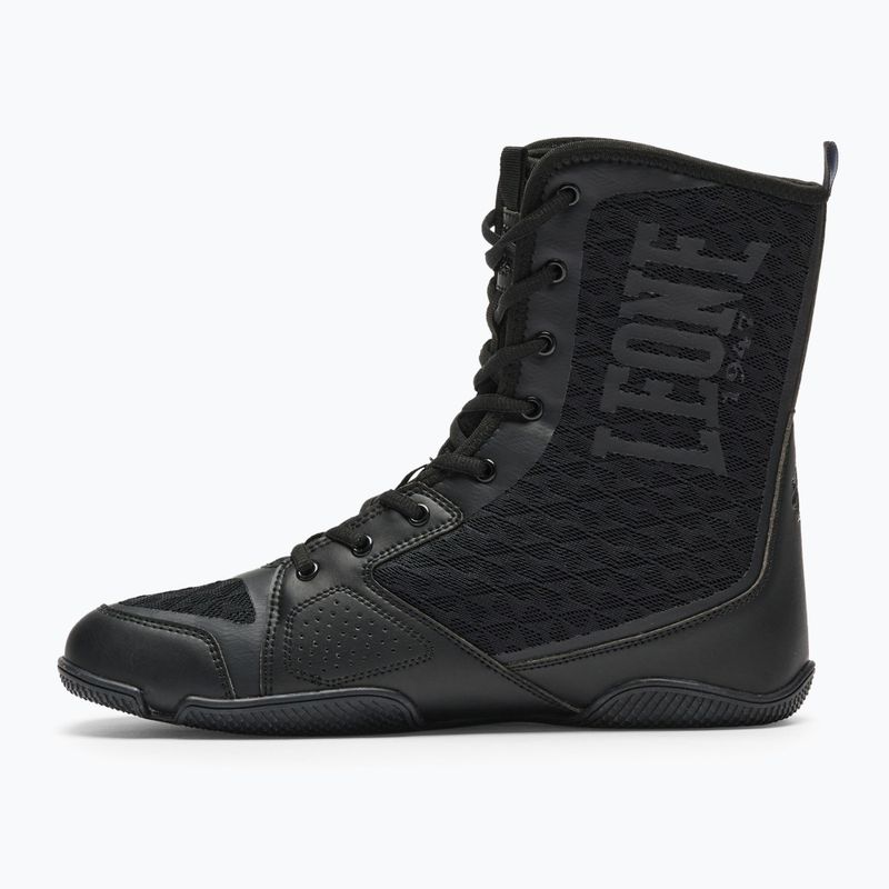 LEONE 1947 Professional Boxing Stiefel schwarz 8