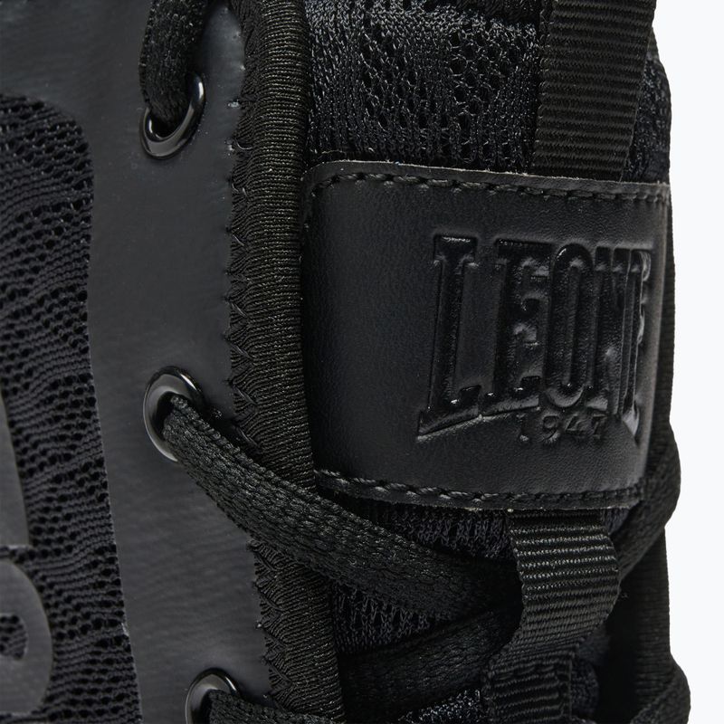 LEONE 1947 Professional Boxing Stiefel schwarz 12