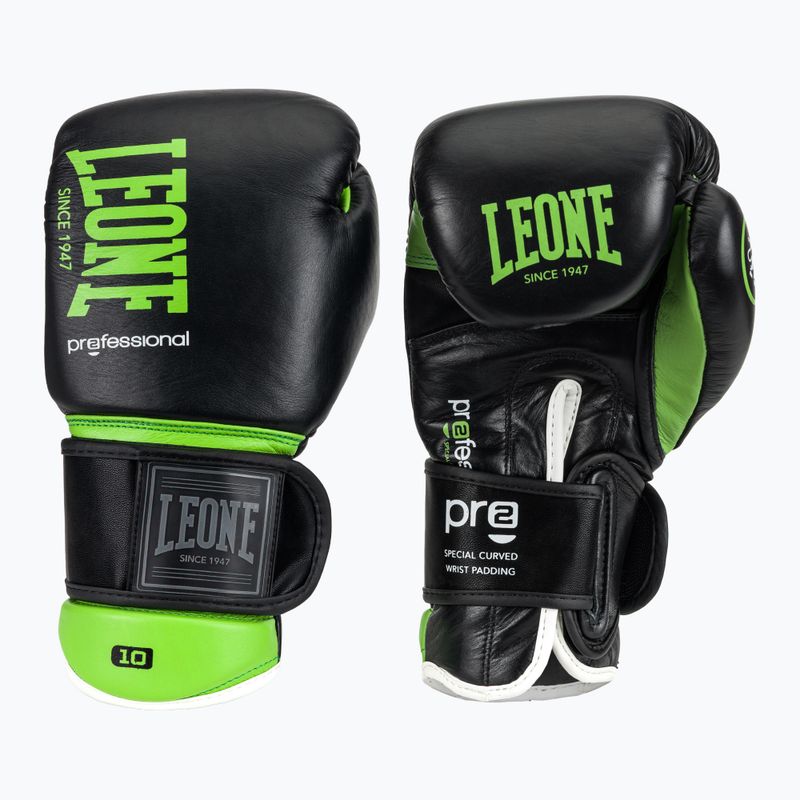 Boxhandschuhe LEONE 1947 Il Tecnico N3 black/green 2