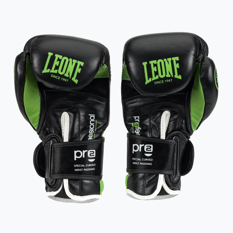 Boxhandschuhe LEONE 1947 Il Tecnico N3 black/green 4