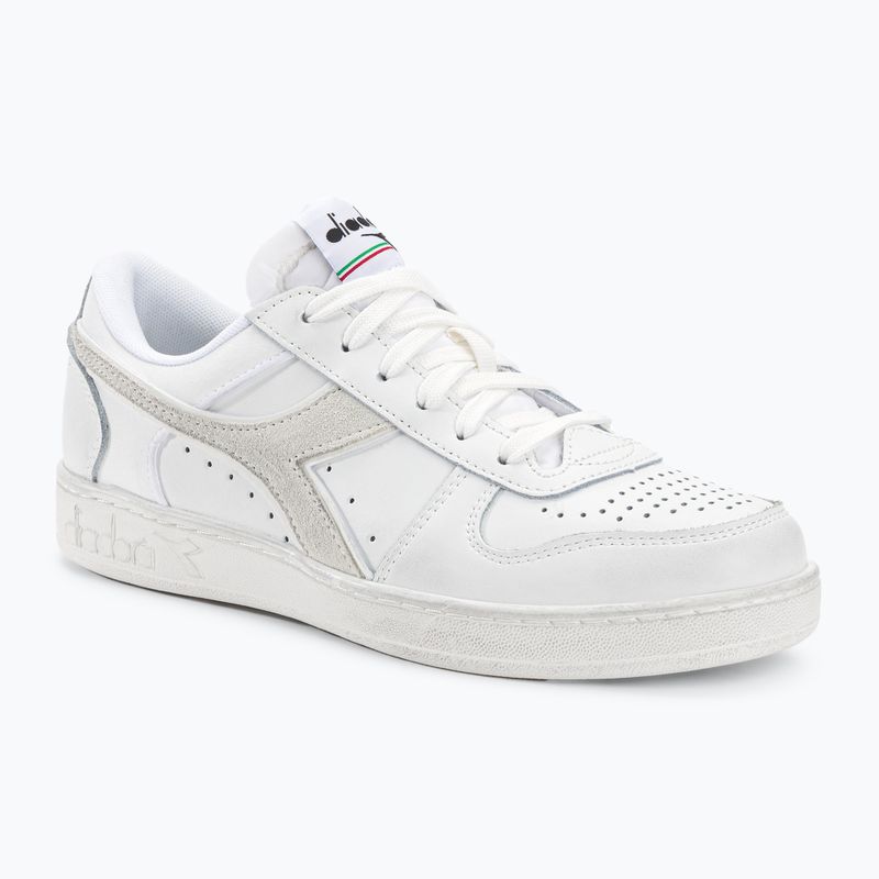 Diadora Magic Basket Low Icona Leder weiß/weiß Schuhe