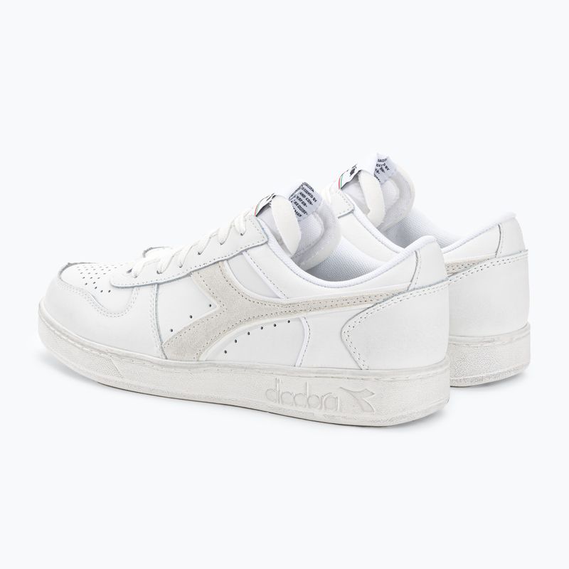 Diadora Magic Basket Low Icona Leder weiß/weiß Schuhe 3