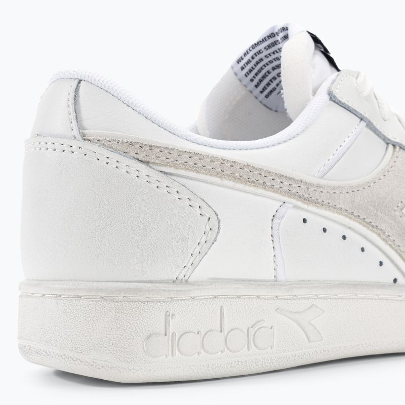 Diadora Magic Basket Low Icona Leder weiß/weiß Schuhe 9