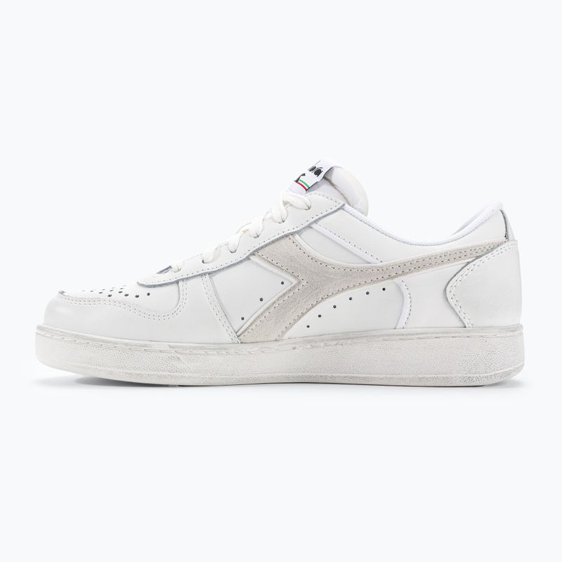 Diadora Magic Basket Low Icona Leder weiß/weiß Schuhe 10