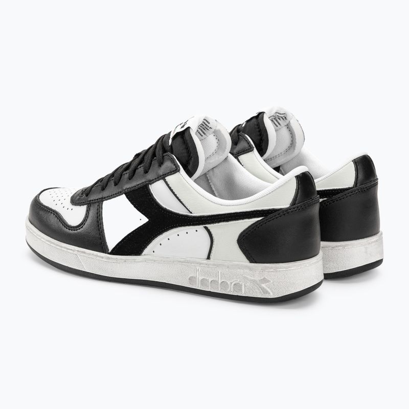 Diadora Magic Basket Low Icona Leder schwarz/weiss Schuhe 4