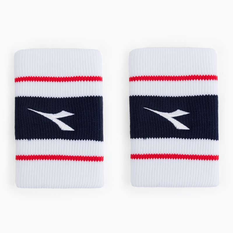 Armbänder Diadora Wristbands Wide Logo 2 stück weiß DD-13.179117-22 2