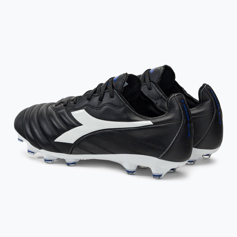 Herren Diadora Brasil Elite 2 LT LP12 Fußballschuhe schwarz und weiß DD-101.179061-D0214-40 3