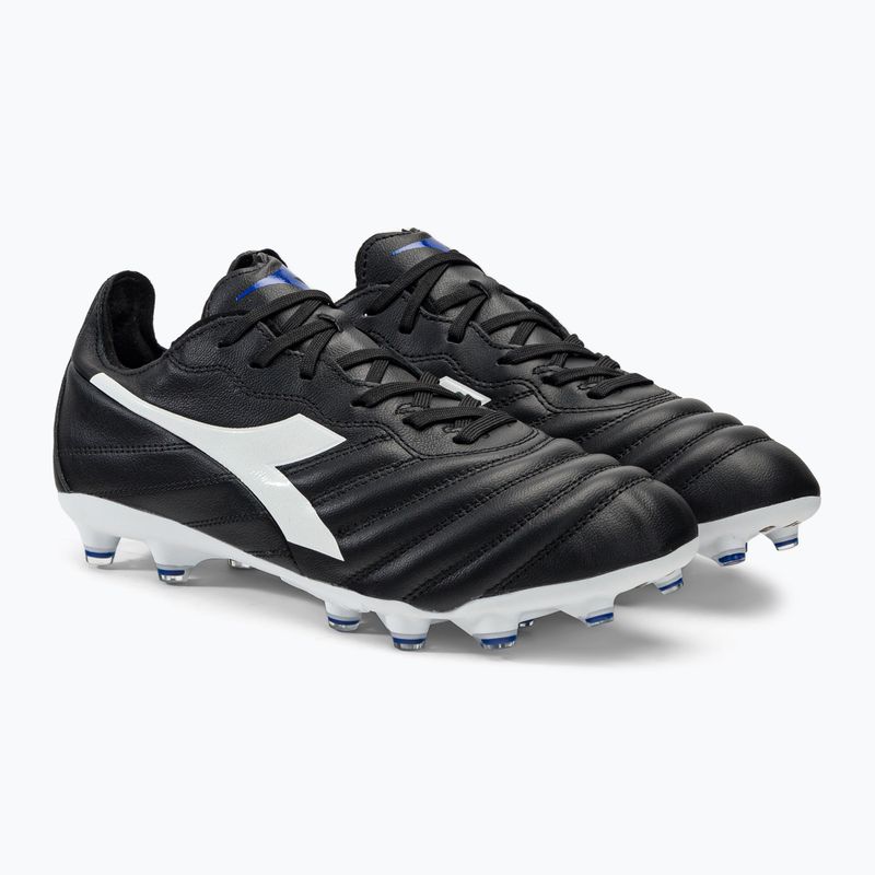 Herren Diadora Brasil Elite 2 LT LP12 Fußballschuhe schwarz und weiß DD-101.179061-D0214-40 4