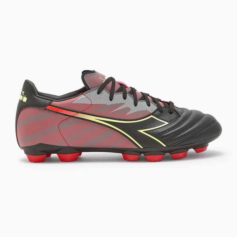 Herren Diadora Brasil Elite Veloce R LPU Fußballschuhe schwarz und rot DD-101.179181-D0136-39