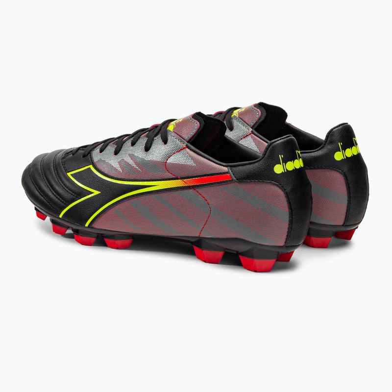 Herren Diadora Brasil Elite Veloce R LPU Fußballschuhe schwarz und rot DD-101.179181-D0136-39