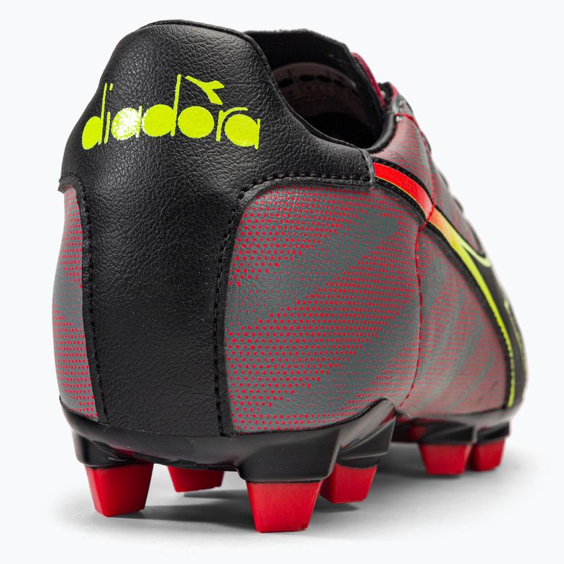 Herren Diadora Brasil Elite Veloce R LPU Fußballschuhe schwarz und rot DD-101.179181-D0136-39