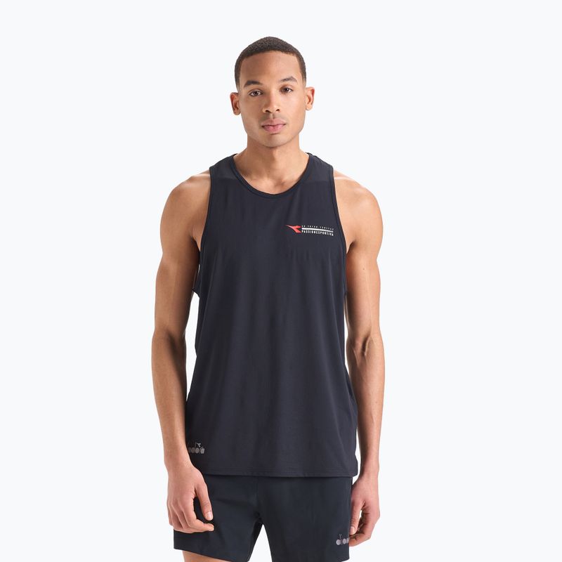 Herren Diadora Super Light Tank Be One Laufshirt schwarz DD-102.179161-80013
