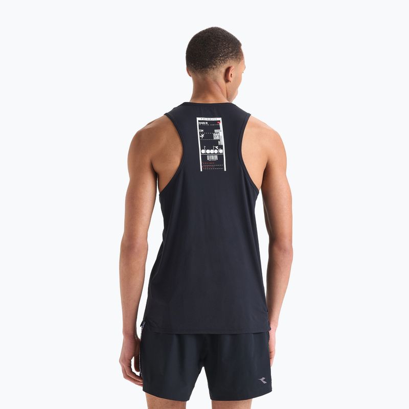 Herren Diadora Super Light Tank Be One Laufshirt schwarz DD-102.179161-80013 3
