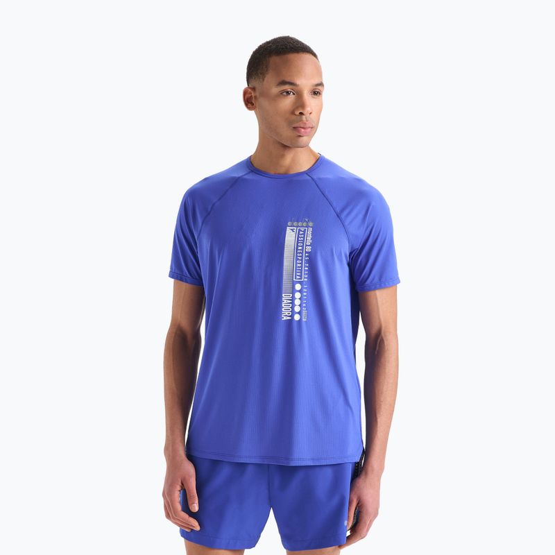Herren Diadora Super Light Be One Laufshirt blau DD-102.179160-60050