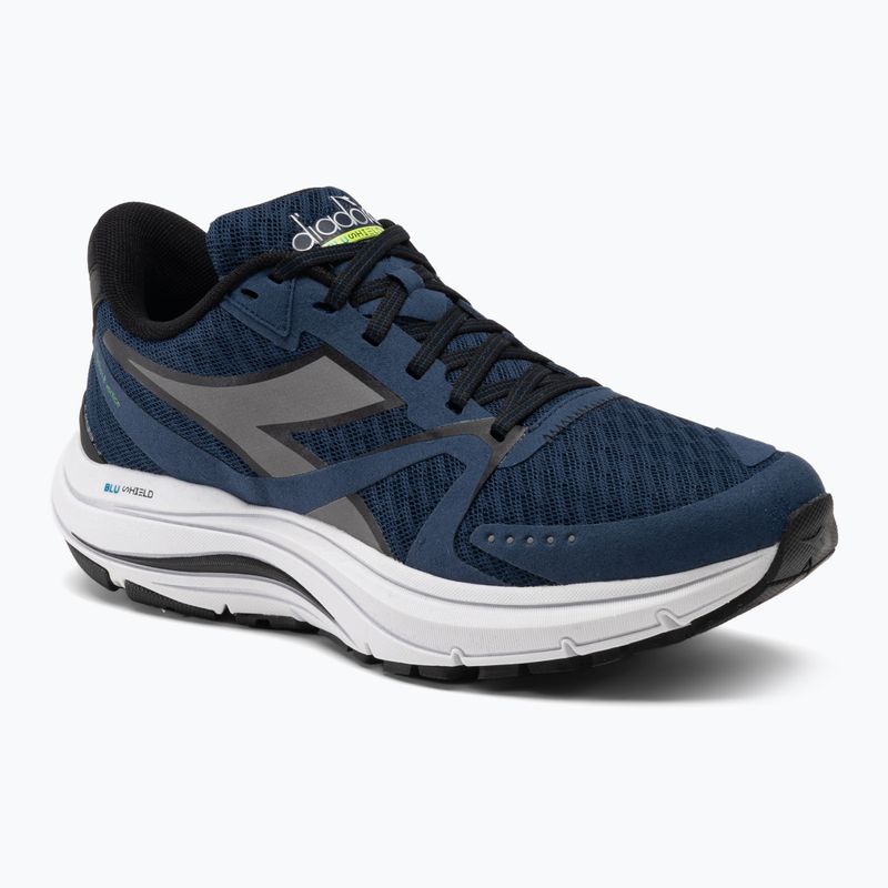 Herren Laufschuhe Diadora Mythos Blushield 8 Vortice blau opal/silber dd/weiß