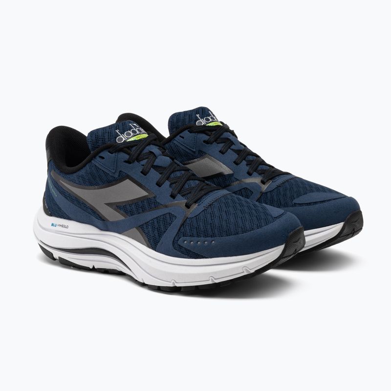 Herren Laufschuhe Diadora Mythos Blushield 8 Vortice blau opal/silber dd/weiß 4