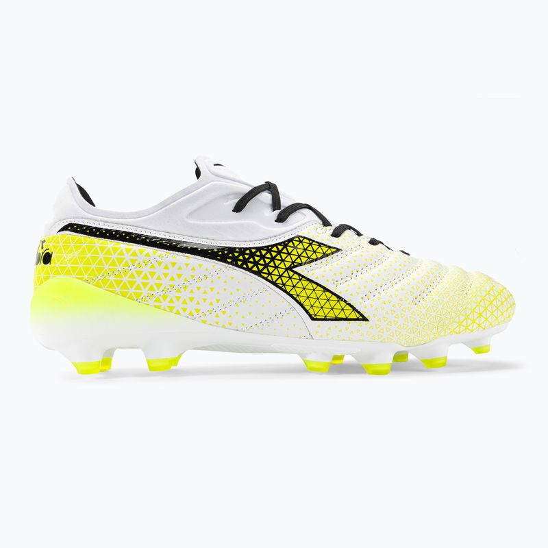 Herren Diadora Brasil Elite Tech GR LPX Fußballschuhe weiß/schwarz/fluo gelb 2
