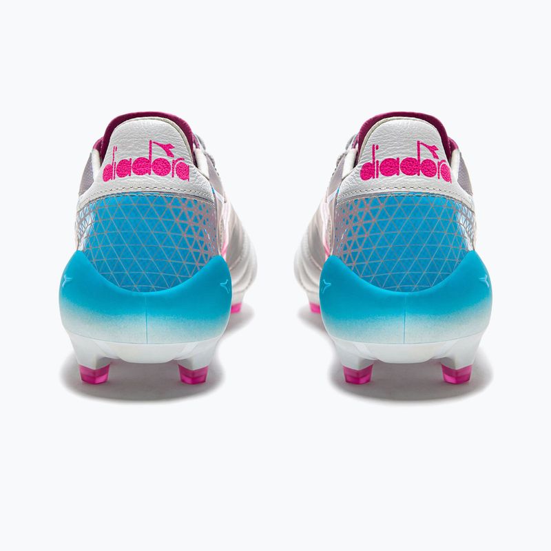 Herren Diadora Brasil Elite Veloce GR ITA LPX Fußballschuhe weiß/rosa fluo/blau fluo 12