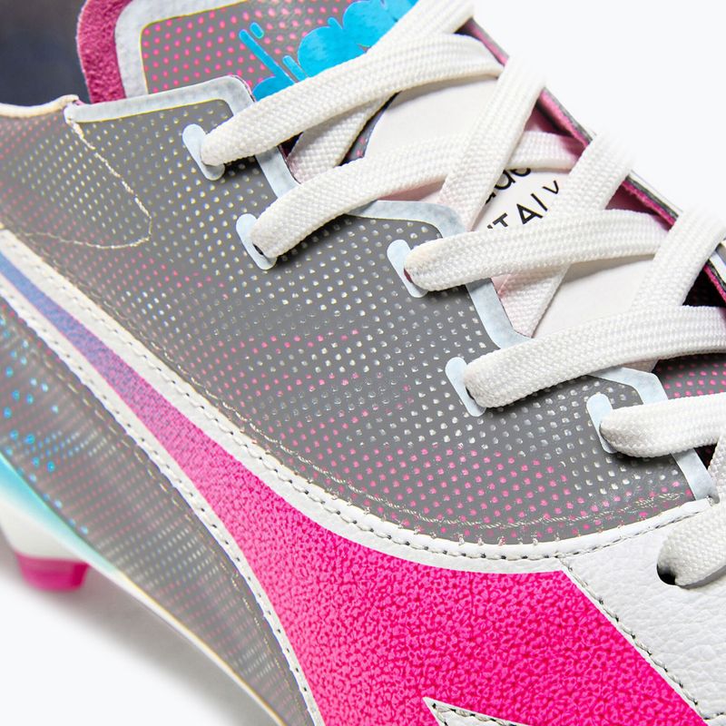 Herren Diadora Brasil Elite Veloce GR ITA LPX Fußballschuhe weiß/rosa fluo/blau fluo 15
