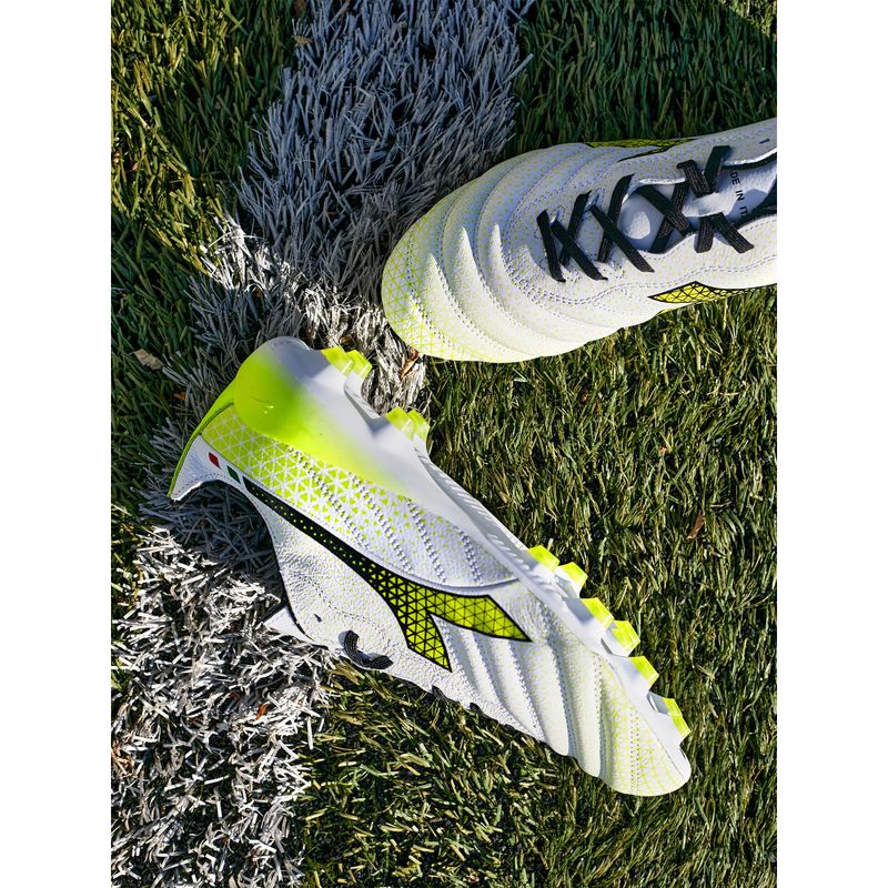 Herren Diadora Brasil Elite Tech GR ITA LPX Fußballschuhe weiß/schwarz/fluo gelb 18