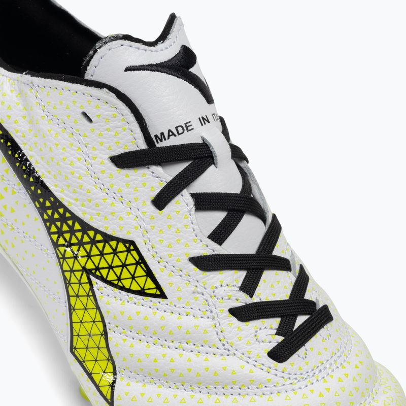 Herren Diadora Brasil Elite Tech GR ITA LPX Fußballschuhe weiß/schwarz/fluo gelb 8
