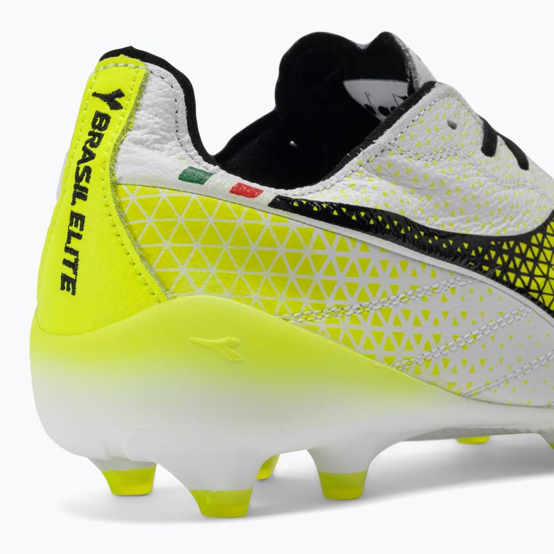 Herren Diadora Brasil Elite Tech GR ITA LPX Fußballschuhe weiß/schwarz/fluo gelb 9