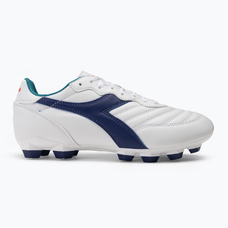 Kinder Fußballschuhe Diadora Brasil 2 R LPU JR weiß/navy 2