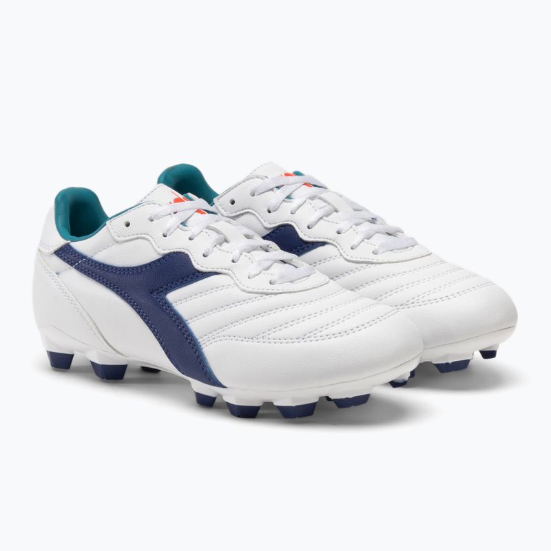 Kinder Fußballschuhe Diadora Brasil 2 R LPU JR weiß/navy 4
