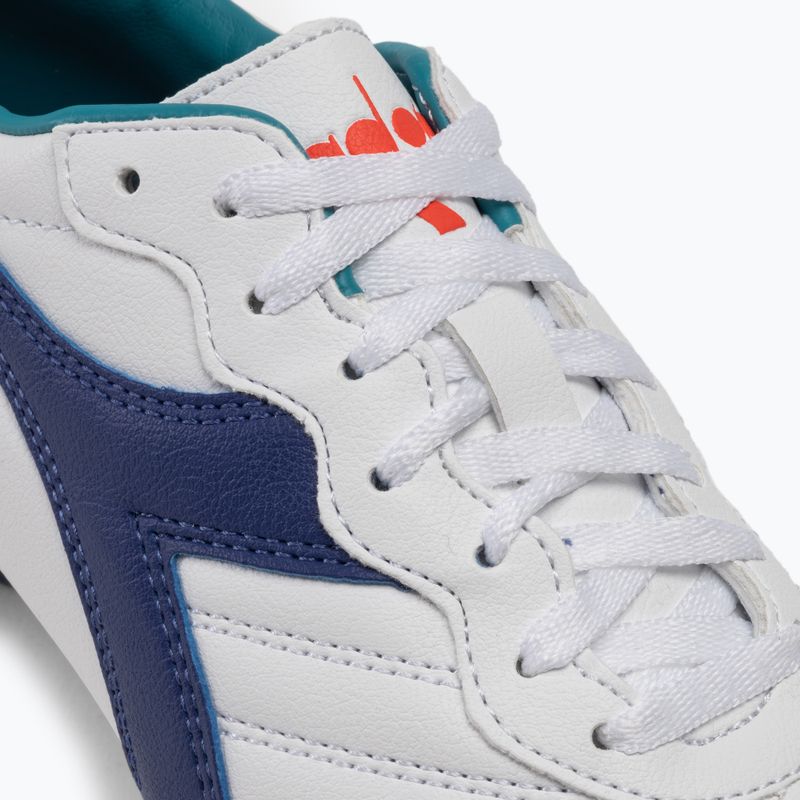 Kinder Fußballschuhe Diadora Brasil 2 R LPU JR weiß/navy 8