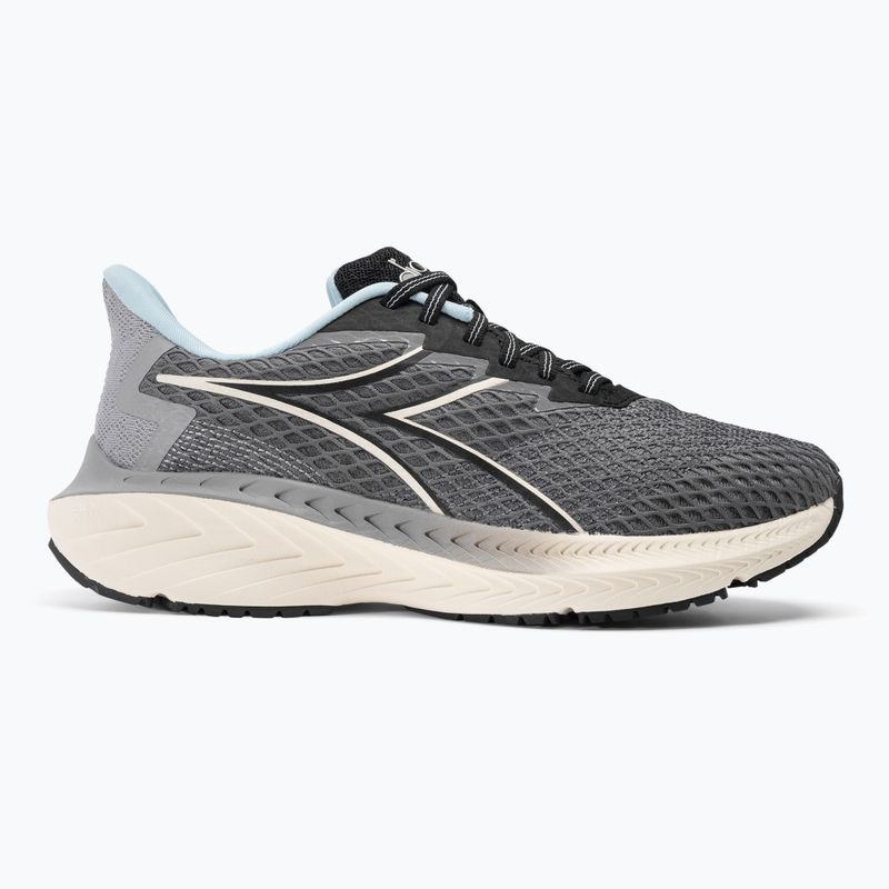 Herren Diadora Strada Stahl grau/schwarz Laufschuhe 3