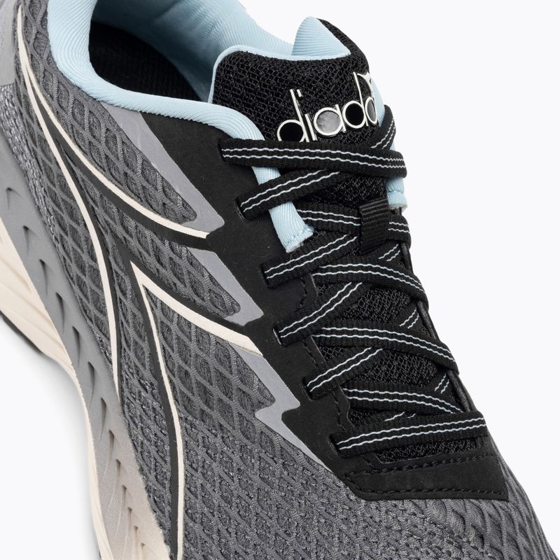 Herren Diadora Strada Stahl grau/schwarz Laufschuhe 9