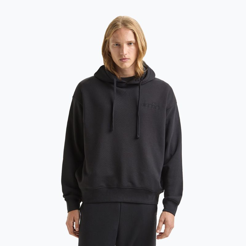 Diadora Hoodie Athletic Logo schwarz