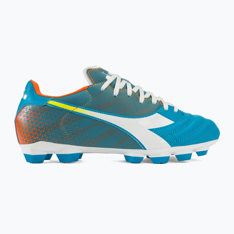 Fußballschuhe Herren Diadora Brasil Elite Veloce GR LPU blue fluo/white/orange 2