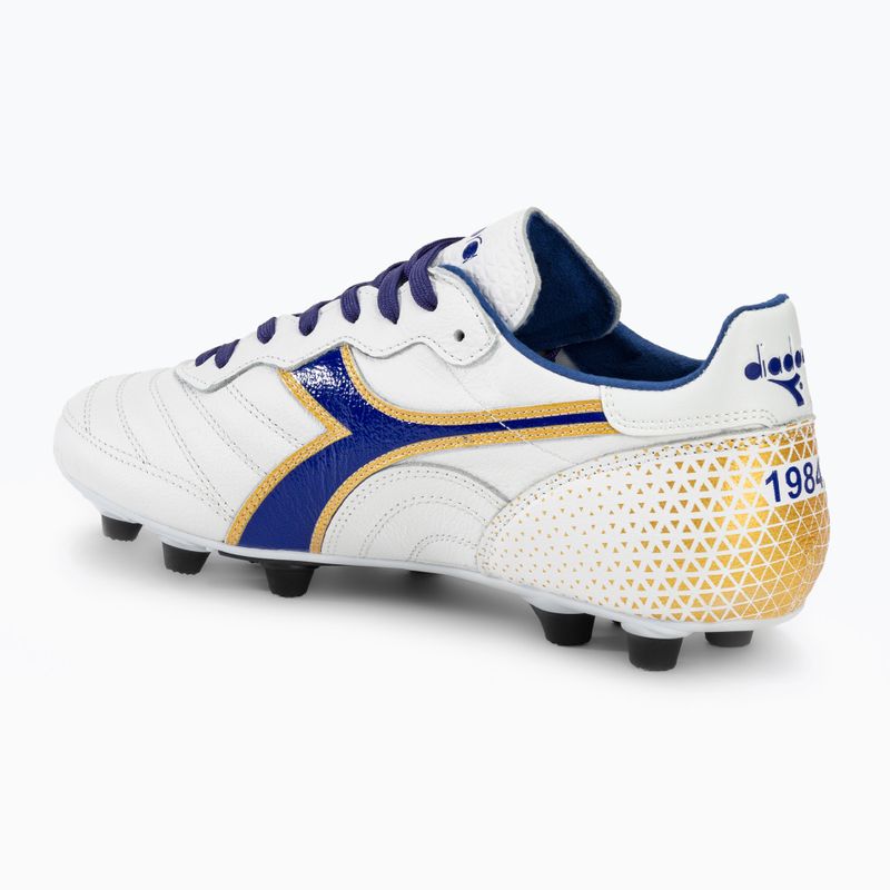 Fußballschuhe Herren Diadora Brasil Italy OG GR LT+ MDPU white/blue/gold 3