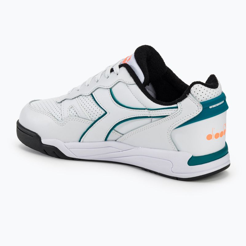 Diadora Winner bianco/verd blu-capri Schuhe 3