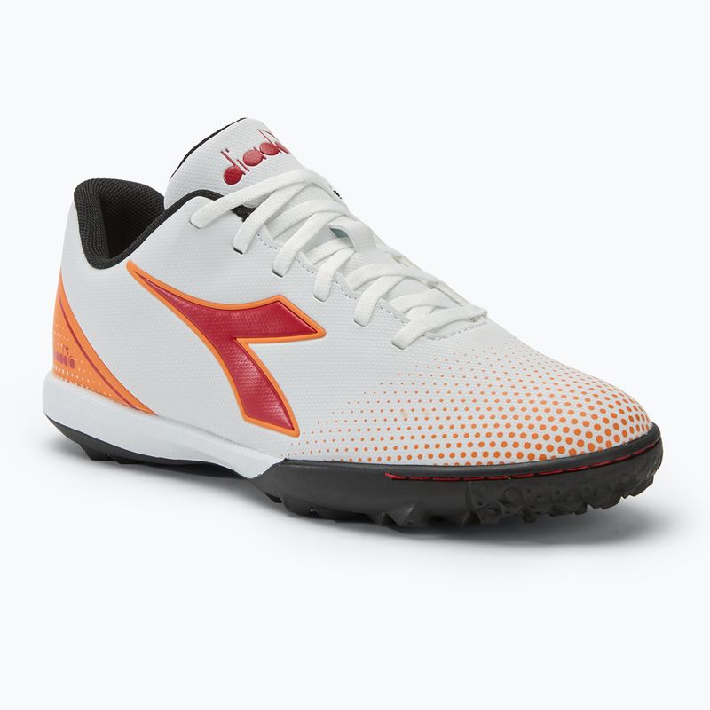 Herren Diadora Pichichi 7 TFR Fußballschuhe weiß/Chili-Pfeffer/Russet Orange