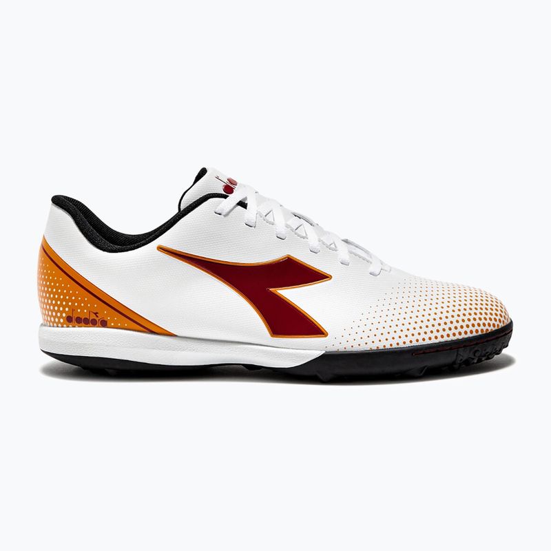 Herren Diadora Pichichi 7 TFR Fußballschuhe weiß/Chili-Pfeffer/Russet Orange 8