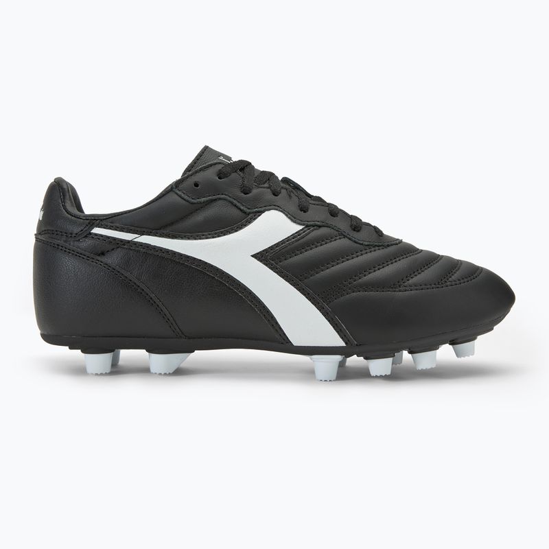 Herren Diadora Brasil LT MDPU Fußballschuhe schwarz/weiß 2