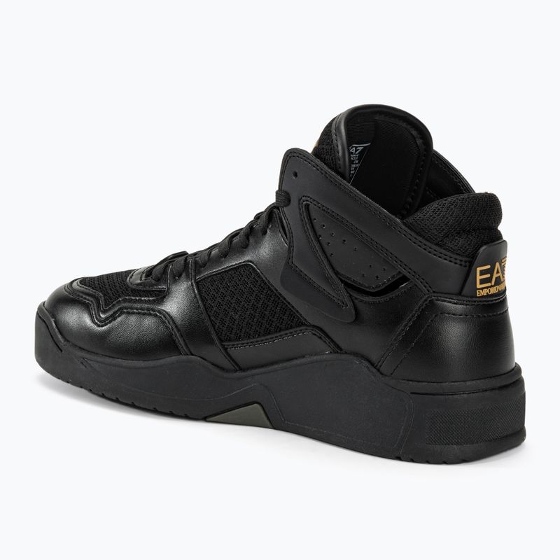 Schuhe EA7 Emporio Armani Basket Mid triple black/gold 3