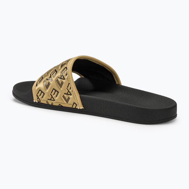 Slides Schlappen  EA7 Emporio Armani Water Sports All Over black/gold 3