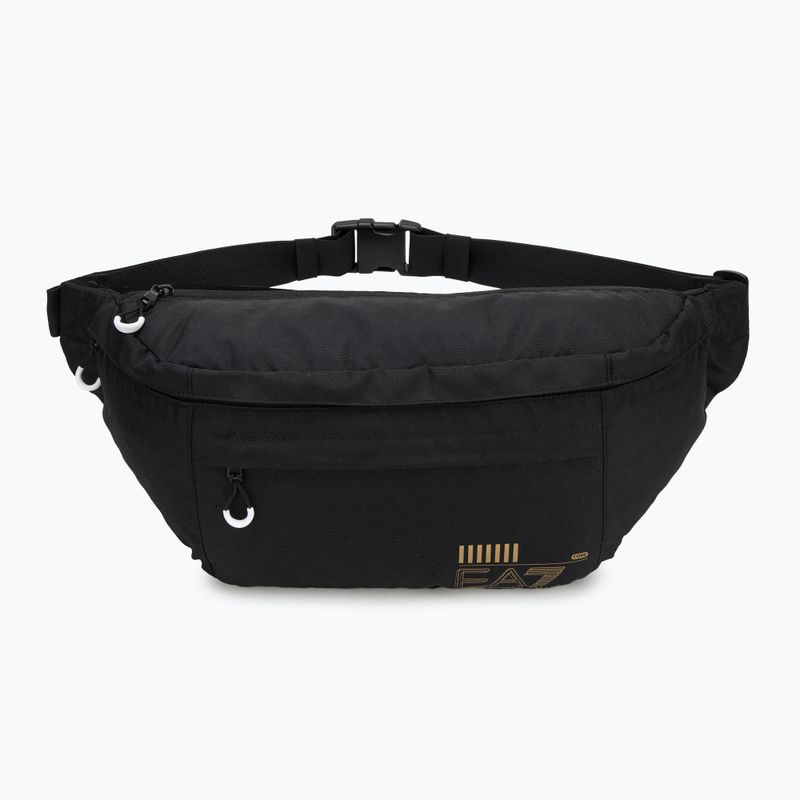 EA7 Emporio Armani Train Core Maxi Sling 7 l schwarz/gold Logo Nierenbeutel