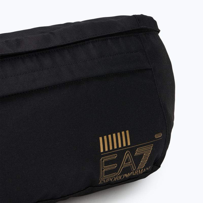 EA7 Emporio Armani Train Core Maxi Sling 7 l schwarz/gold Logo Nierenbeutel 5