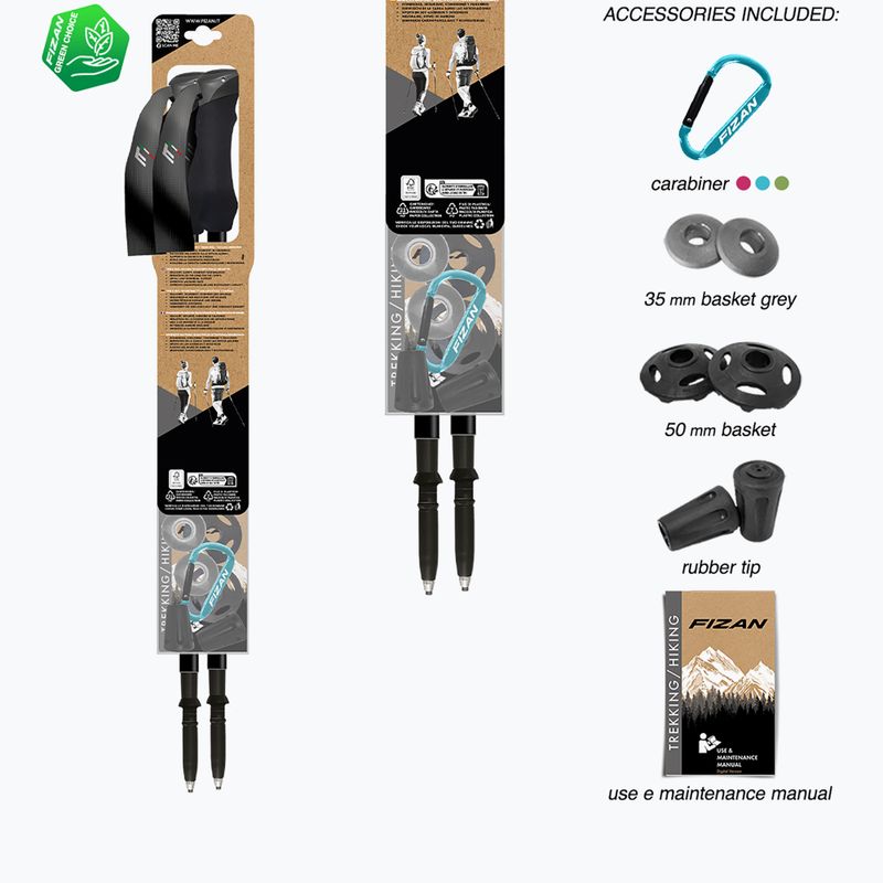 Trekkingstöcke Fizan Compact MS black 7