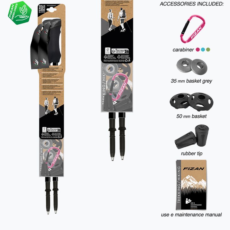 Trekkingstöcke  Fizan Compact MS magenta 7