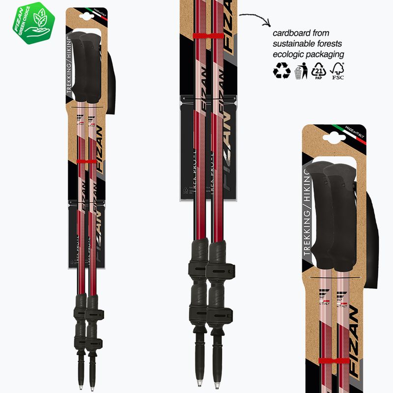 Trekkingstöcke  Fizan Trek Pro L dark red 6