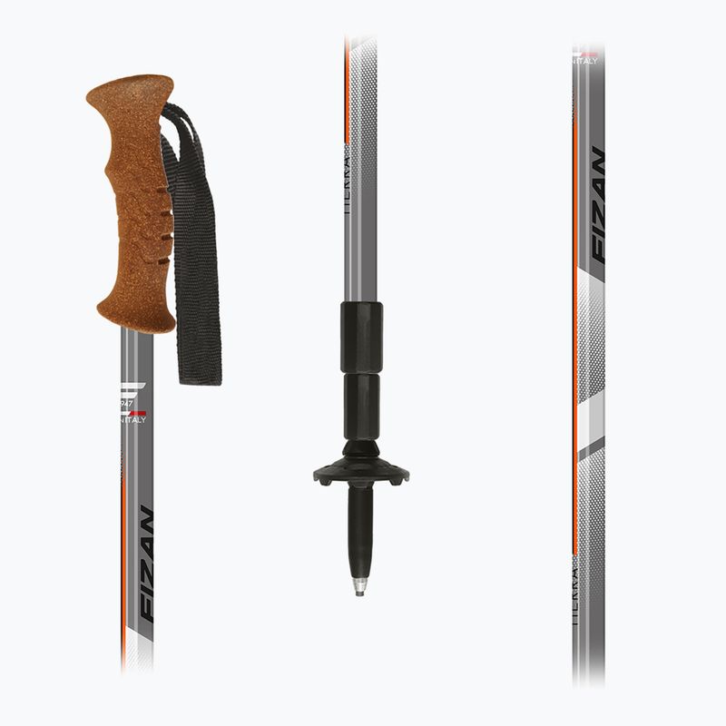 Trekkingstöcke Fizan Tierra grey/orange 5