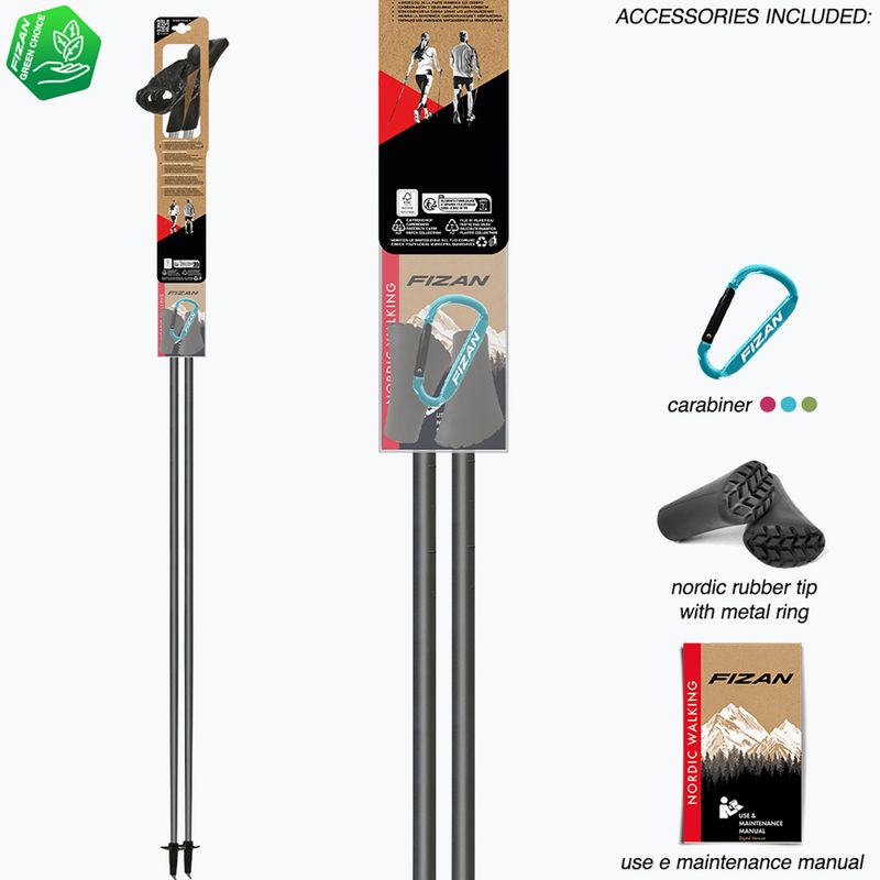 Nordic-Walking-Stöcke Fizan Carbon Pro Impulse grey 7
