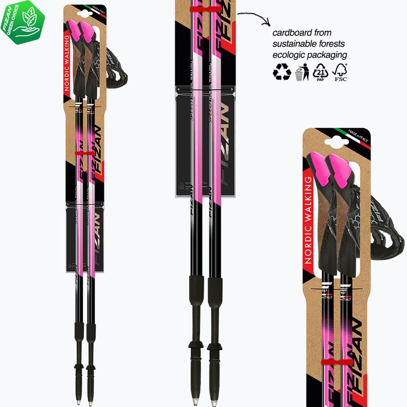 Nordic-Walking-Stöcke Fizan Speed pink 4