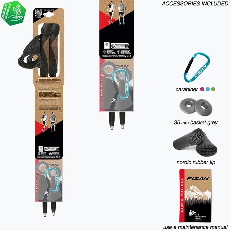 Nordic-Walking-Stöcke Fizan Lite 4 Tech beige 5