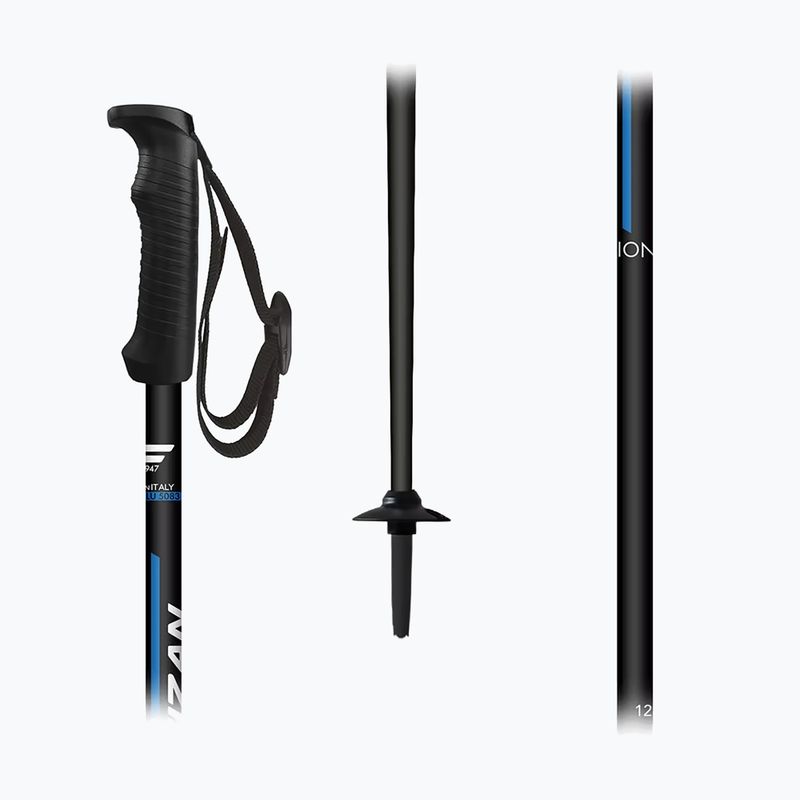 Skistöcke Fizan Action black/blue 2